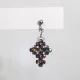 Small Cross - Earrings Theophanie - 3